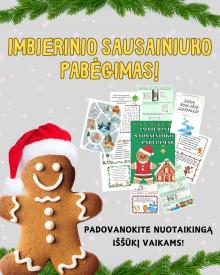 Imbierinio sausainiuko pabėgimas. Kalėdinis iššūkis