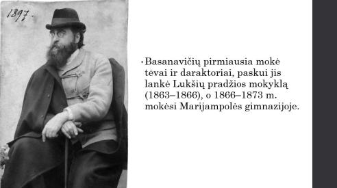 Jonas Basanavičius - skaidrės
