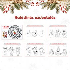 6 lapai. Kalėdinės užduotėlės
