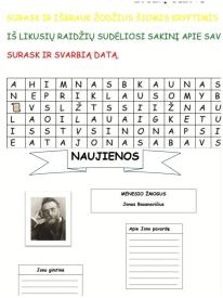 Vasario 16 - osios teminės užduotys