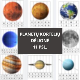 PLANETŲ DĖLIONĖS 4 - 6 METŲ VAIKAMS