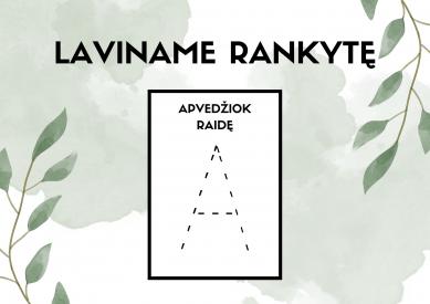 Raidžių pažinimas ir rankos lavinimas