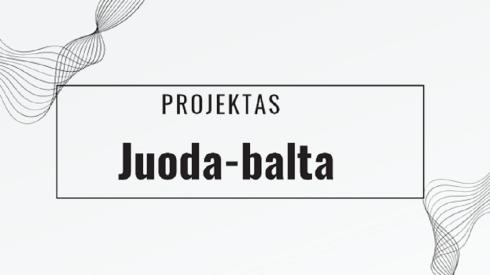 Dailės projektas JUODA-BALTA
