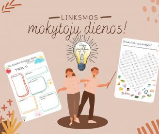 Mokytojo tikslai ir braukažodis mokiniams
