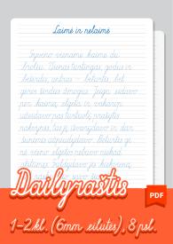 Dailyraštis. Laimė ir nelaimė. 1-4kl. 3xPDF
