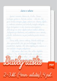 Dailyraštis. Laimė ir nelaimė. 1-4kl. 3xPDF