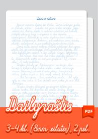 Dailyraštis. Laimė ir nelaimė. 1-4kl. 3xPDF