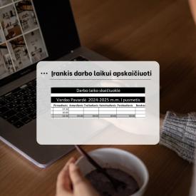 Darbo laiko skaičiuoklė