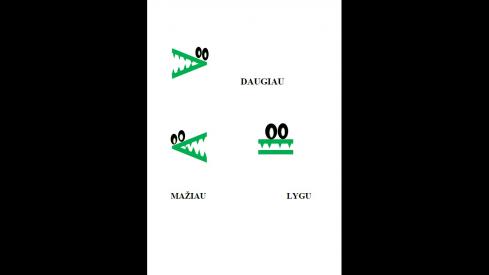 Daugiau-mažiau-lygu