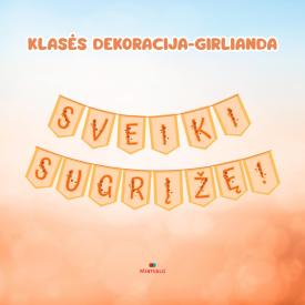 Rugsėjo 1-osios GIRLIANDA-DEKORACIJA