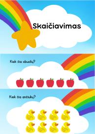 skaičiuojame iki 10 skaidrės prezentacija žaidimas ryto ratui