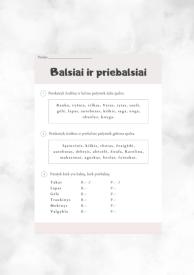 Balsiai ir priebalsiai