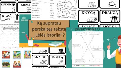 Pasakojimas, žodžiai atsakantys į klausimus KĄ ir KUR