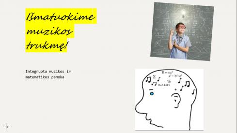 Integruota matematikos ir muzikos pamoka - Išmatuokime muzikos trukmę