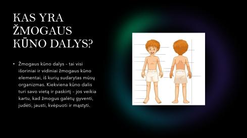žmogaus kūno dalys