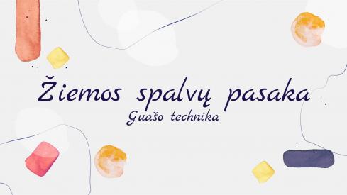 Pateiktys ir pamokos planas: Žiemos spalvų pasaka