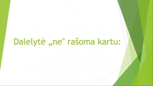 Žodžių rašymas kartu ir atskirai