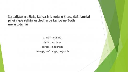 Žodžių rašymas kartu ir atskirai