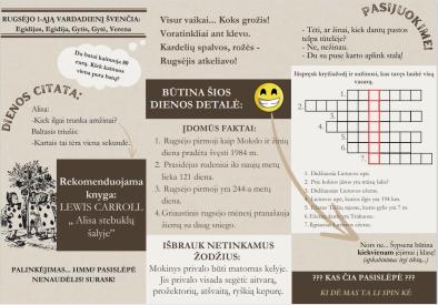 Skrajutė - specialus rugsėjo 1-ios leidinys