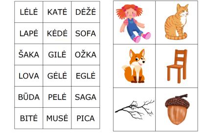 Žodžių BINGO 