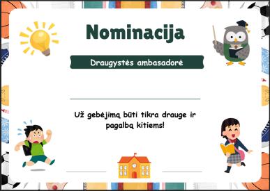 Nominacijos vaikams