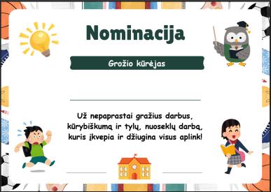 Nominacijos vaikams
