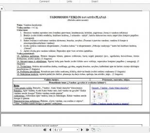 Pažinimo kompetencijos ugdomosios veikos planas 