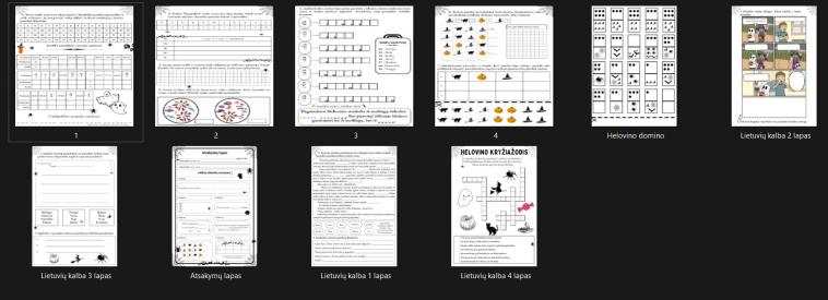 Helovinas mokykloje - Lietuvių kalba ir Matematika