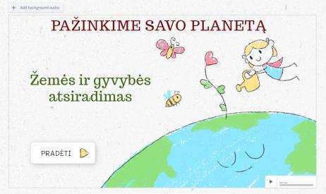 Žemės ir gyvybės atsiradimas. Interaktyvios skaidrės.