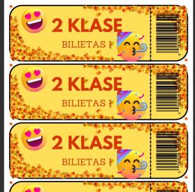 Bilietas į 2 klasę