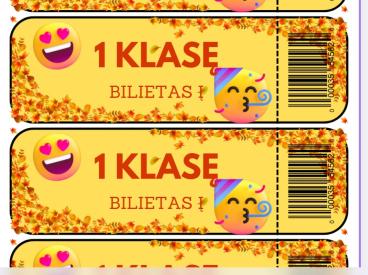 Bilietas į 1 klasę