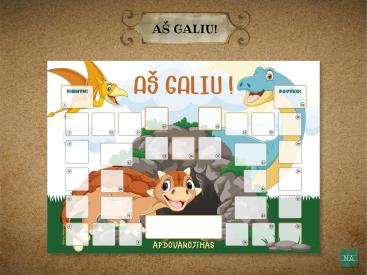 Tikslo ar rutinos sekimo priemonė - AŠ GALIU. 