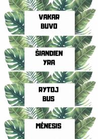 Savaitės dienos