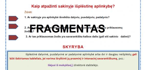 IŠPLĖSTINĖS APLINKYBĖS. JŲ SKYRYBA