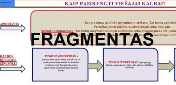 KAIP PASIRENGTI VIEŠAJAI KALBAI