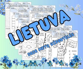 LIETUVA - užduotėlės muzikos pamokoms