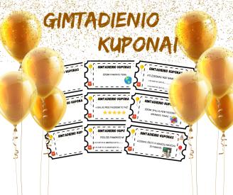 Gimtadienio kuponai