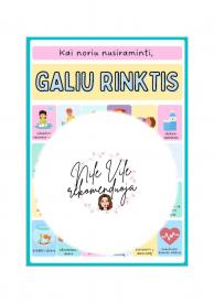 Kai noriu nusiraminti, galiu rinktis