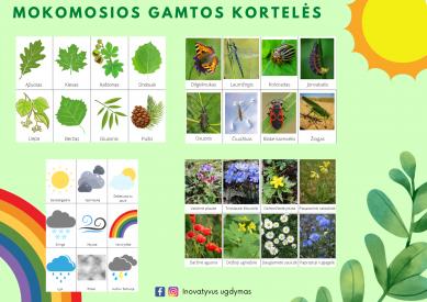 Gamtos kortelės - 5 komplektai pigiau