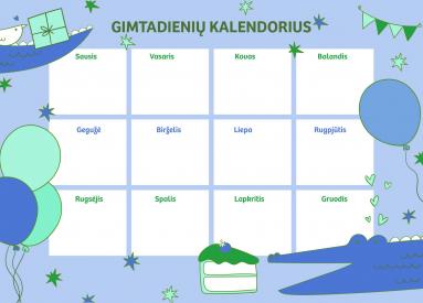 Gimtadienių kalendorius
