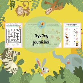 Apie gyvūnų jauniklius mamos dienai