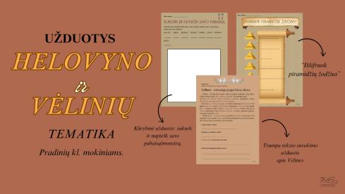 Užduotys Vėlinių ir Helovyno tematika