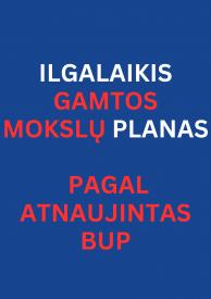 lgalaikis gamtos mokslų ugdymo planas 1kl pagal atnaujintas BUP