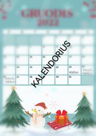 Gruodžio mėnuo 2022 kalendorius 