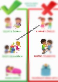 Gero elgesio taisyklės darželyje 