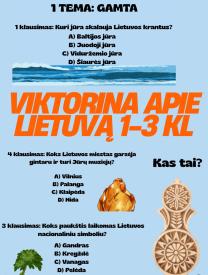 Viktorina apie Lietuvą 1-3 kl.
