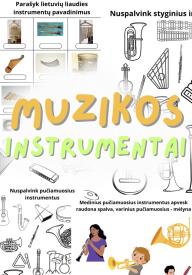 Muzikos instrumentų pažinimo užduotys