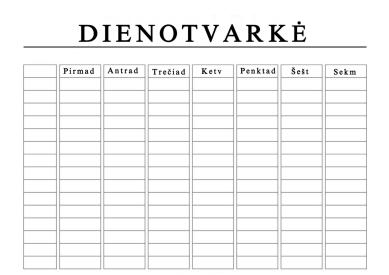 Dienotvarkė