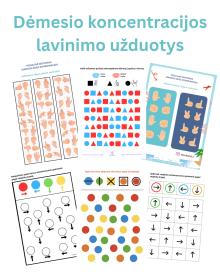 Dėmesio koncentracijos lavinimo užduotys
