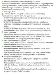 Integruota pamoka su Ozobot: Kelionė per Lietuvos gamtines zonas